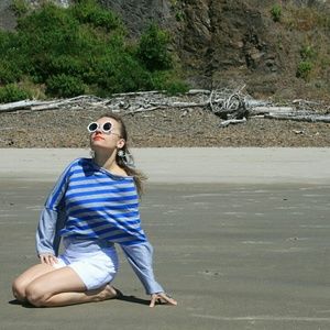 Handmade stripped  top